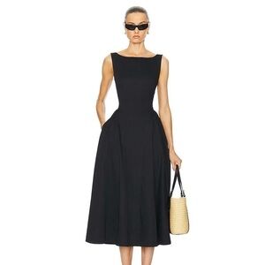 Helsa Cotton Sateen midi dress